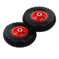 Manutention De Matériaux-vidaXL Roues de diable 2 pcs Caoutchouc 3.00-4 (245x82)