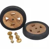 Accessoires Pour Meubles D'Extérieur-vidaXL Roues de rechange pour transat 2 pcs Bois de teck solide