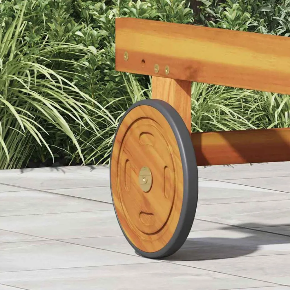 Accessoires Pour Fauteuils-vidaXL Roues Espace avec roue 2 pcs Marron 20.5 x 20.5 x 2 cm
