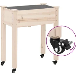 vidaXL Roues pour jardinière 4 pcs noir 8x3,5x8 cm fer