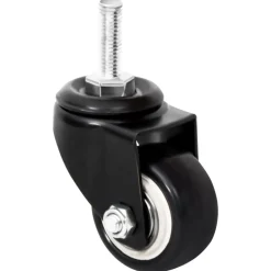 vidaXL Roues pour jardinière 4 pcs noir 8x3,5x8 cm fer