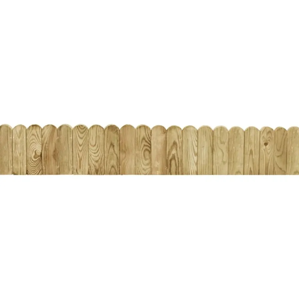 vidaXL Rouleau de bordure 120 cm Bois de pin imprégné