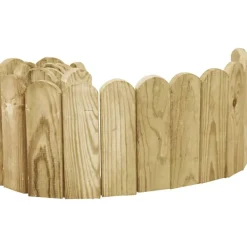 vidaXL Rouleau de bordure 120 cm Bois de pin imprégné