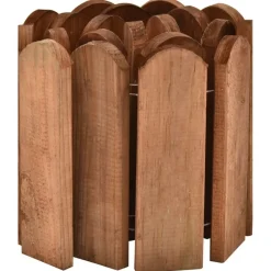 Clôtures & Barrières-vidaXL Rouleau de bordure 120 cm Bois de pin imprégné Marron