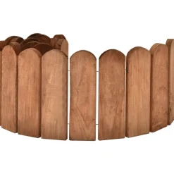 Clôtures & Barrières-vidaXL Rouleau de bordure 120 cm Bois de pin imprégné Marron
