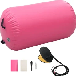vidaXL Rouleau gonflable de gymnastique avec pompe 100x60 cm PVC