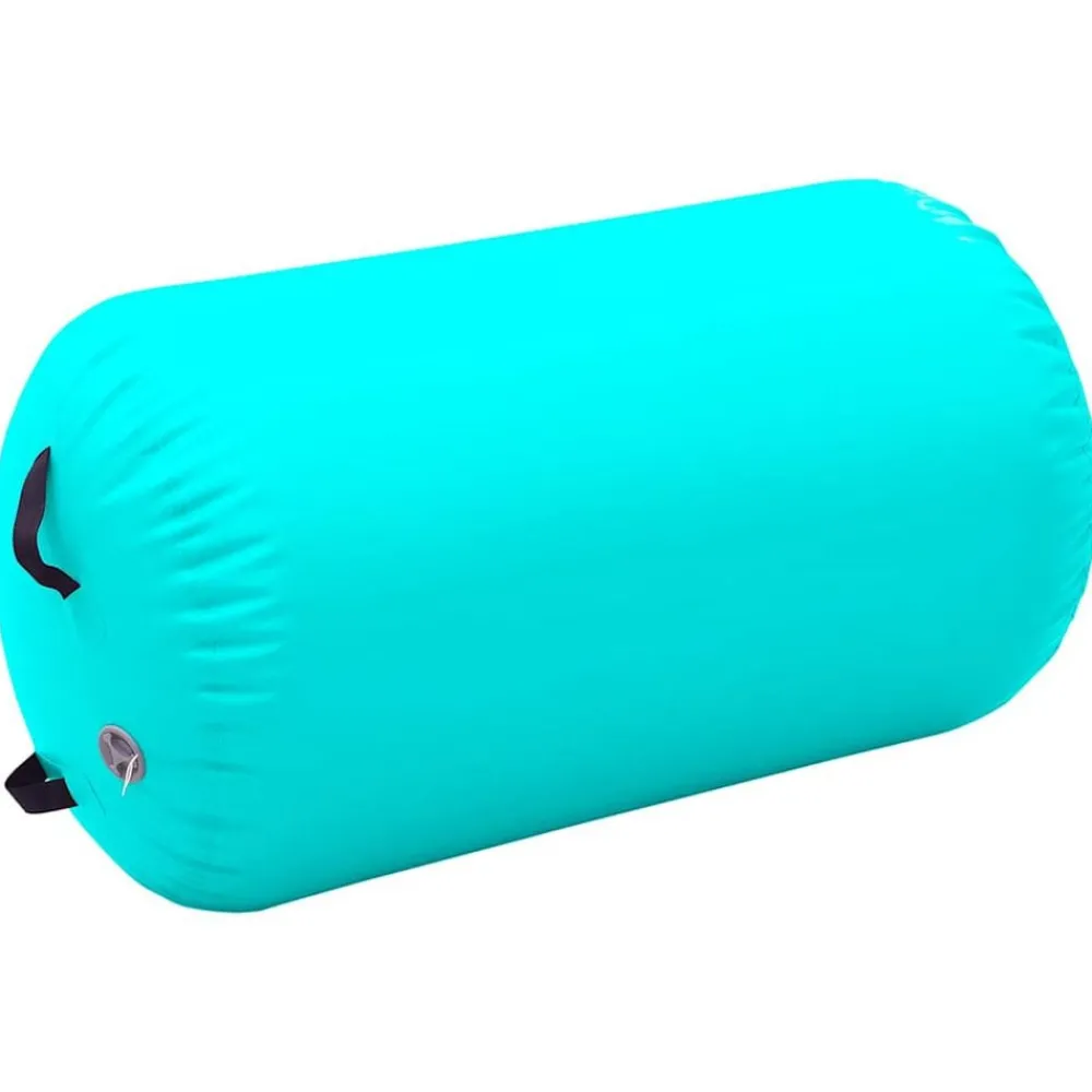 Entraînement & Fitness-vidaXL Rouleau gonflable de gymnastique avec pompe 100x60 cm PVC Vert