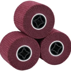 vidaXL Rouleaux de ponçage 3 pcs Rouge 12 x 12 x 10 cm