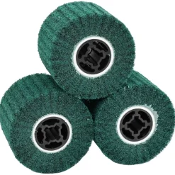 vidaXL Rouleaux de ponçage 3 pcs Vert 12 x 12 x 10 cm