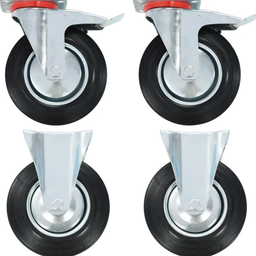 Manutention De Matériaux-vidaXL Roulettes 4 pcs 200 mm