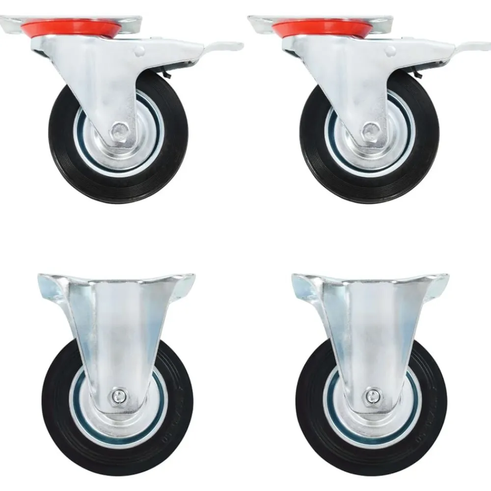 Manutention De Matériaux-vidaXL Roulettes 4 pcs 100 mm