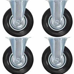 vidaXL Roulettes fixes 4 pcs 125 mm