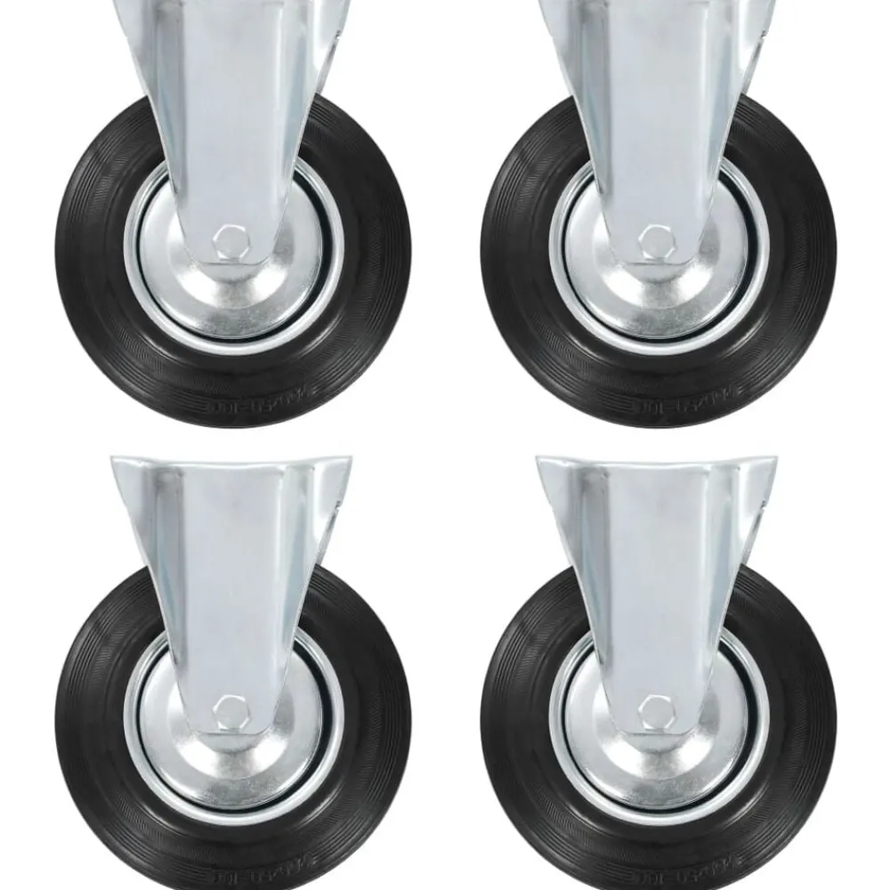 vidaXL Roulettes fixes 4 pcs 200 mm