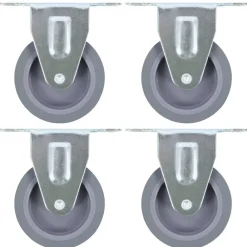 vidaXL Roulettes fixes 4 pcs 75 mm