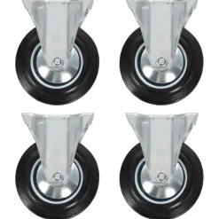 vidaXL Roulettes fixes 4 pcs 160 mm