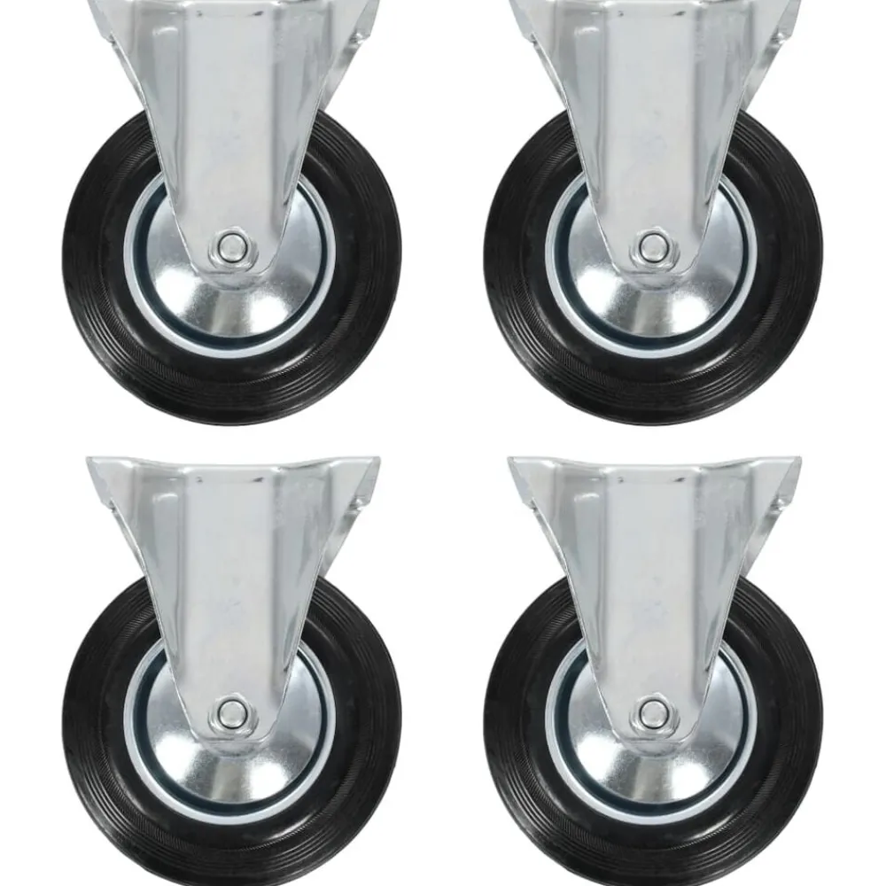 vidaXL Roulettes fixes 4 pcs 160 mm