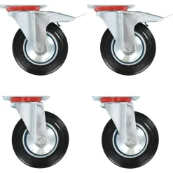 Manutention De Matériaux-vidaXL Roulettes pivotantes 4 pcs 160 mm