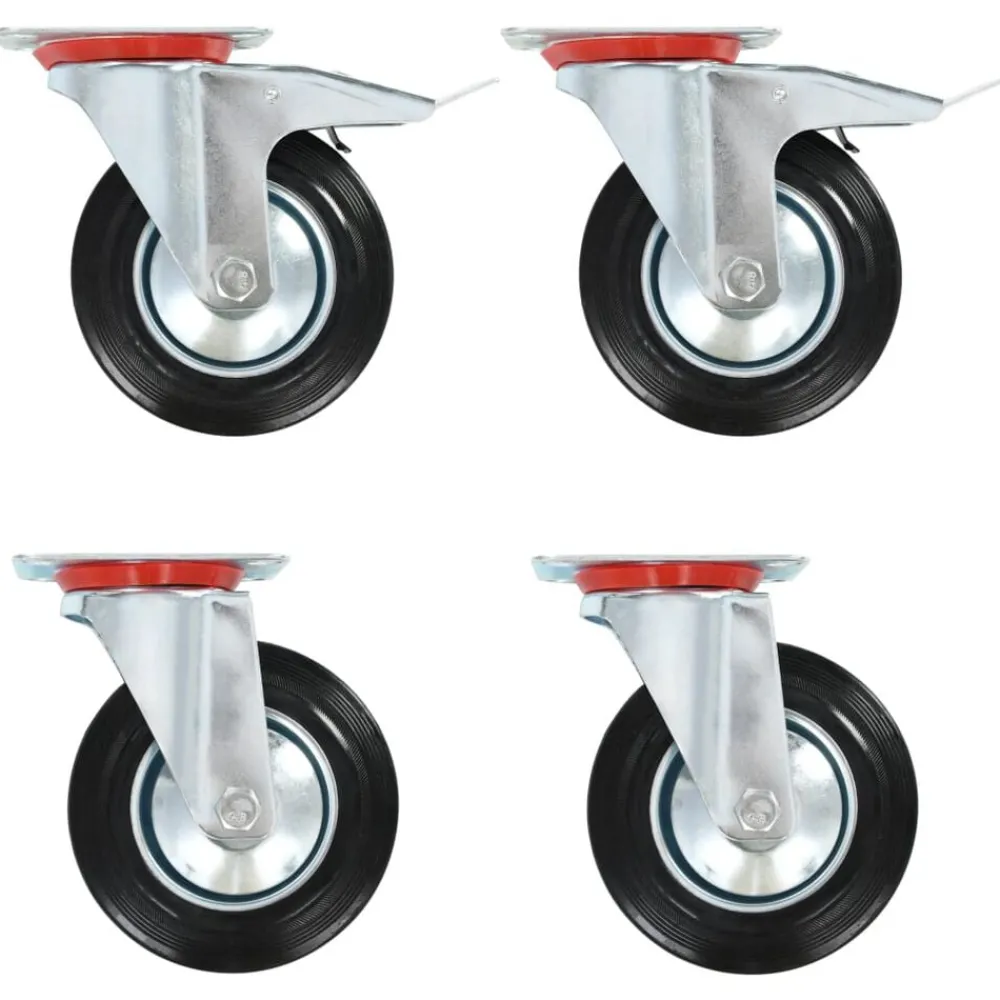 Manutention De Matériaux-vidaXL Roulettes pivotantes 4 pcs 160 mm