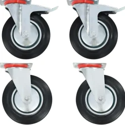 vidaXL Roulettes pivotantes 4 pcs 200 mm