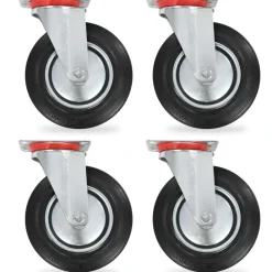 vidaXL Roulettes pivotantes 4 pcs 200 mm
