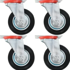 Manutention De Matériaux-vidaXL Roulettes pivotantes 4 pcs 100 mm