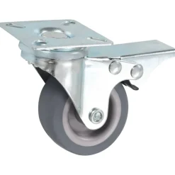 Manutention De Matériaux-vidaXL Roulettes pivotantes avec frein double 4 pcs 50 mm