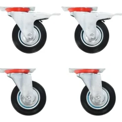 vidaXL Roulettes pivotantes 4 pcs 100 mm