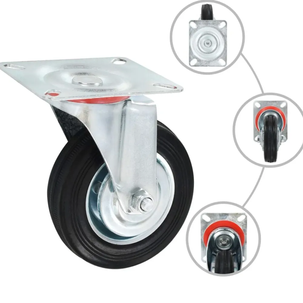 vidaXL Roulettes pivotantes 4 pcs 100 mm