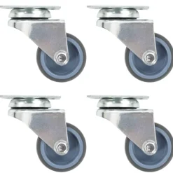 vidaXL Roulettes pivotantes doubles 4 pcs 50 mm