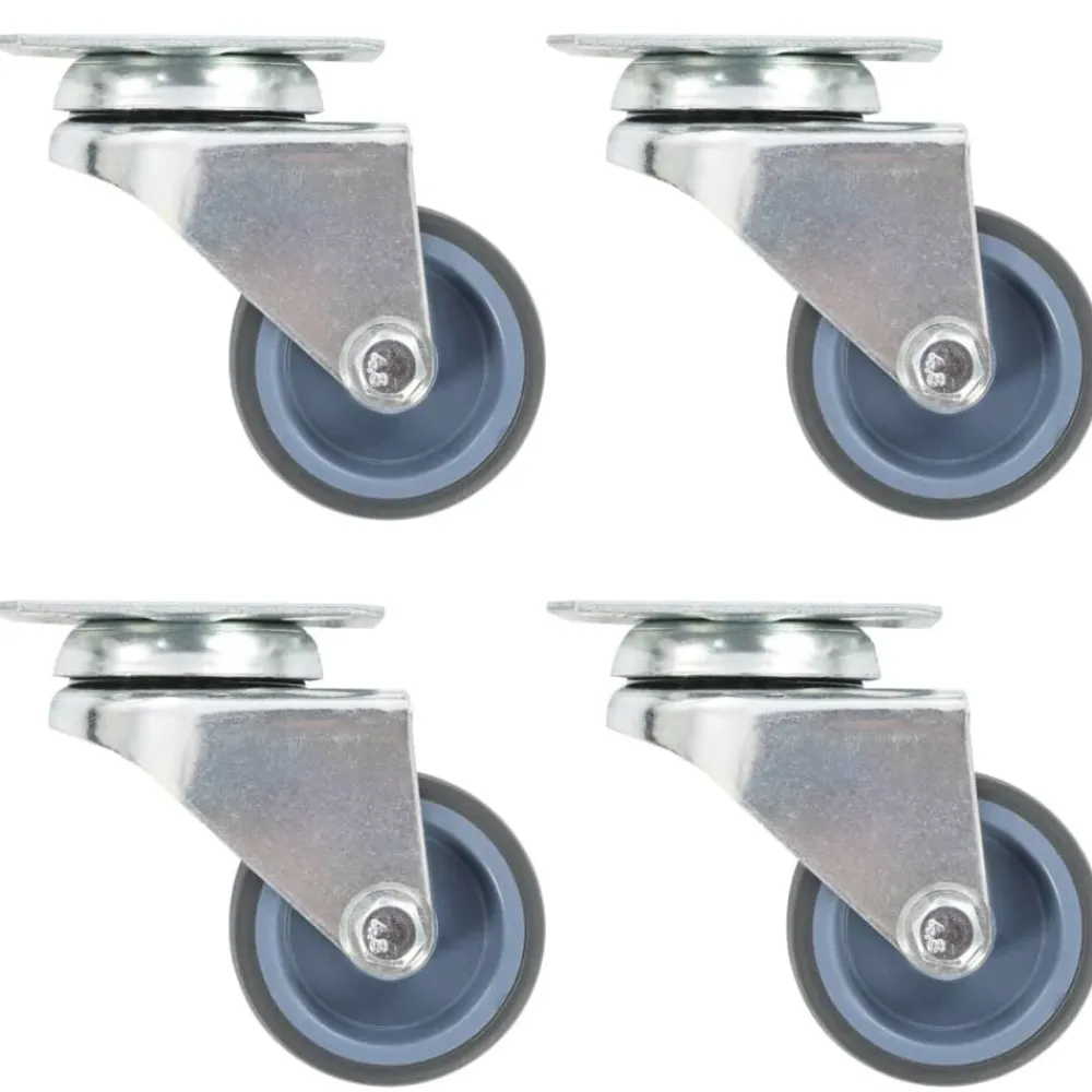 vidaXL Roulettes pivotantes doubles 4 pcs 50 mm