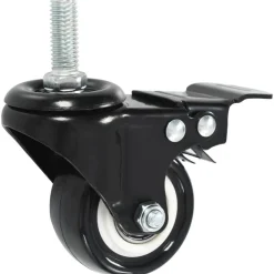 Manutention De Matériaux-vidaXL Roulettes pivotantes avec freins 4 pcs 50 mm