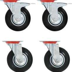 vidaXL Roulettes pivotantes 4 pcs 125 mm