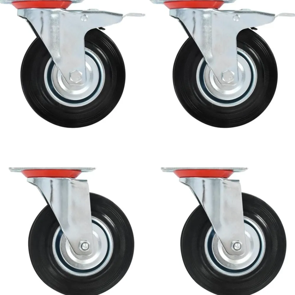 vidaXL Roulettes pivotantes 4 pcs 125 mm