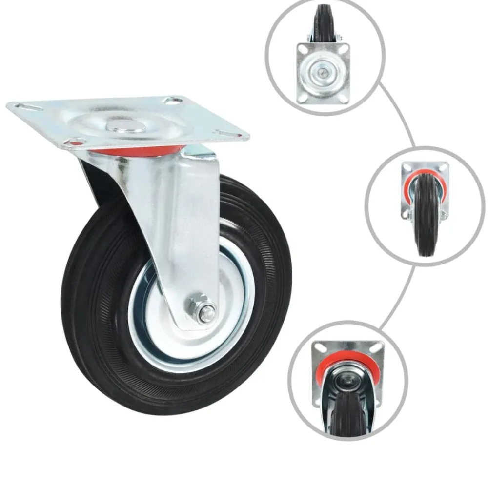 vidaXL Roulettes pivotantes 4 pcs 125 mm