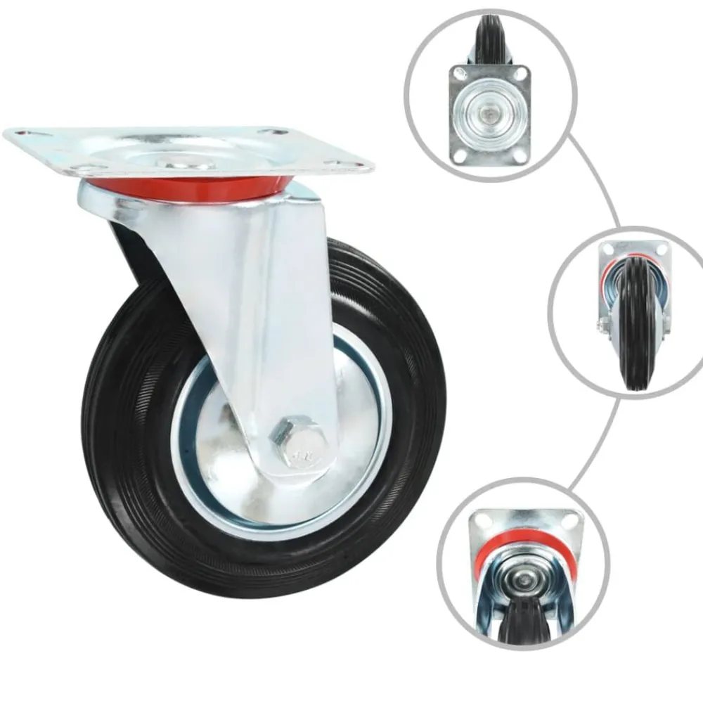 vidaXL Roulettes pivotantes 4 pcs 160 mm