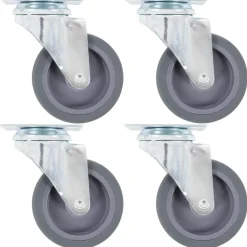 vidaXL Roulettes pivotantes 4 pcs 75 mm