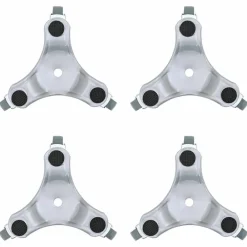 vidaXL Roulettes pour meubles 4 pièces 16 x 14,5 x 5,5 cm Acier 180 kg