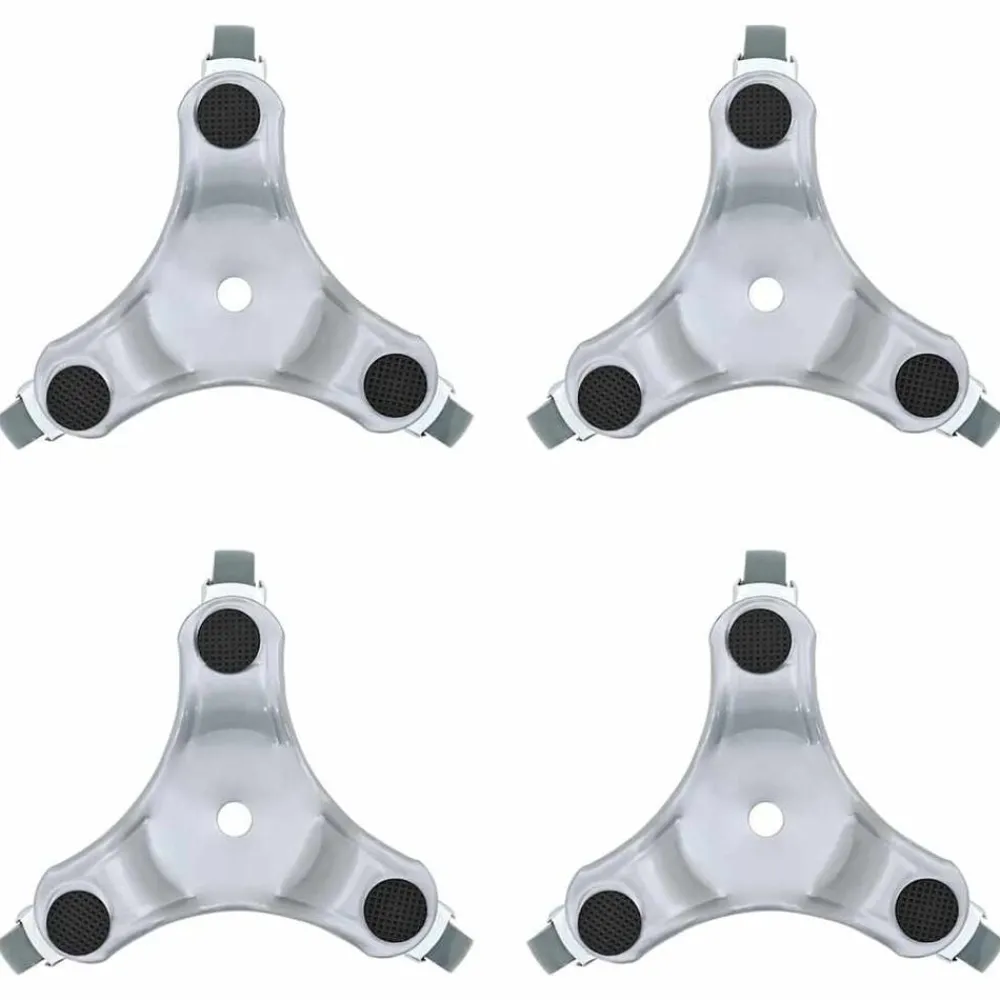 vidaXL Roulettes pour meubles 4 pièces 16 x 14,5 x 5,5 cm Acier 180 kg
