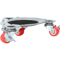 vidaXL Roulettes pour meubles 4 pièces avec élévateur 14,5 x 13,5 x 4 cm Acier 400 kg