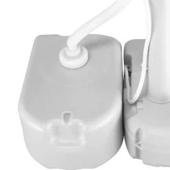 vidaXL Réservoir d'eau portable avec adaptateur 24 L gris