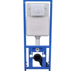 Plomberie-vidaXL Réservoir haut dissimulé 11 L 41 x 14 x (110-125) cm