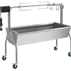 Arts De La Table & Arts Culinaires-vidaXL Rôtissoire pour barbecue électrique Acier inoxydable