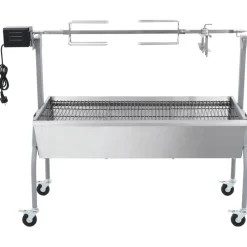 Arts De La Table & Arts Culinaires-vidaXL Rôtissoire pour barbecue électrique Acier inoxydable