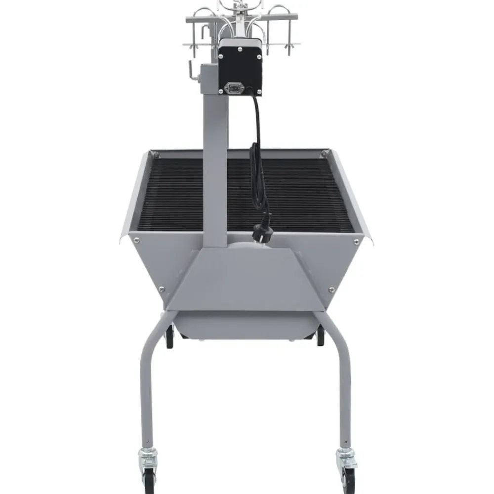 Arts De La Table & Arts Culinaires-vidaXL Rôtissoire pour barbecue électrique Acier inoxydable