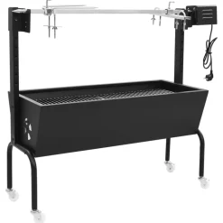 Arts De La Table & Arts Culinaires-vidaXL Rôtissoire pour barbecue électrique Acier inoxydable