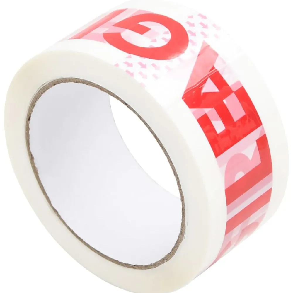 vidaXL Ruban d'emballage 36 pcs FRAGILE imprimé blanc 48 mm x 66 m