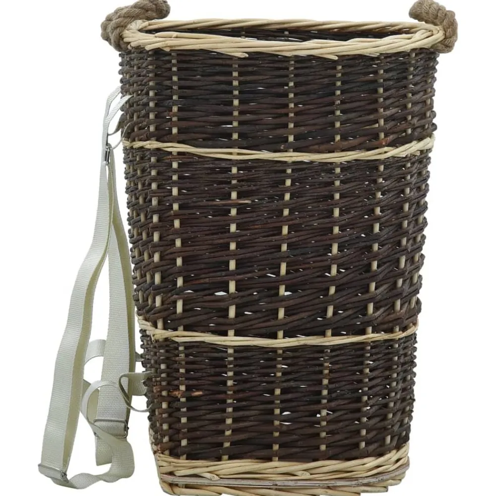 vidaXL Sac à dos bois de chauffage sangles de transport 44,5x37x50 cm