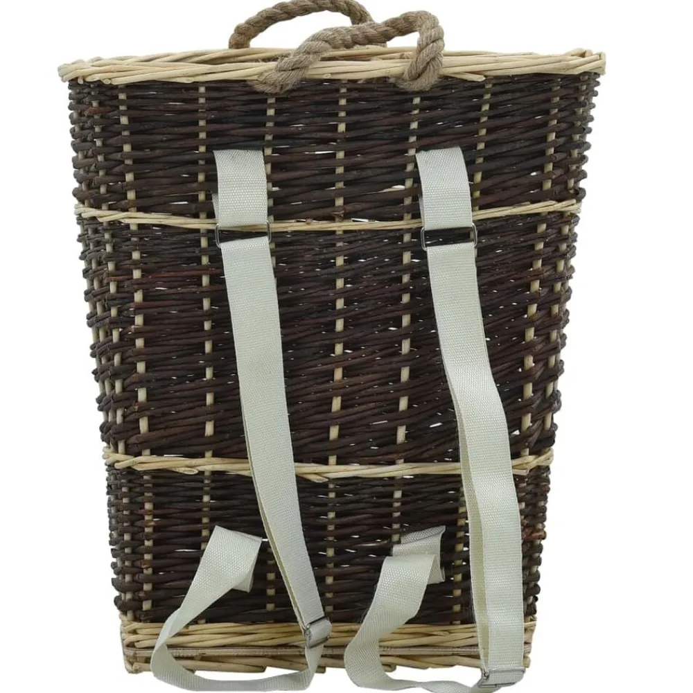 vidaXL Sac à dos bois de chauffage sangles de transport 44,5x37x50 cm