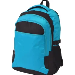 Bagages & Maroquinerie-vidaXL Sac à dos d'école 40 L noir et Bleu