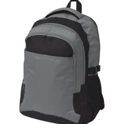 Bagages & Maroquinerie-vidaXL Sac à dos d'école 40 L noir et Gris